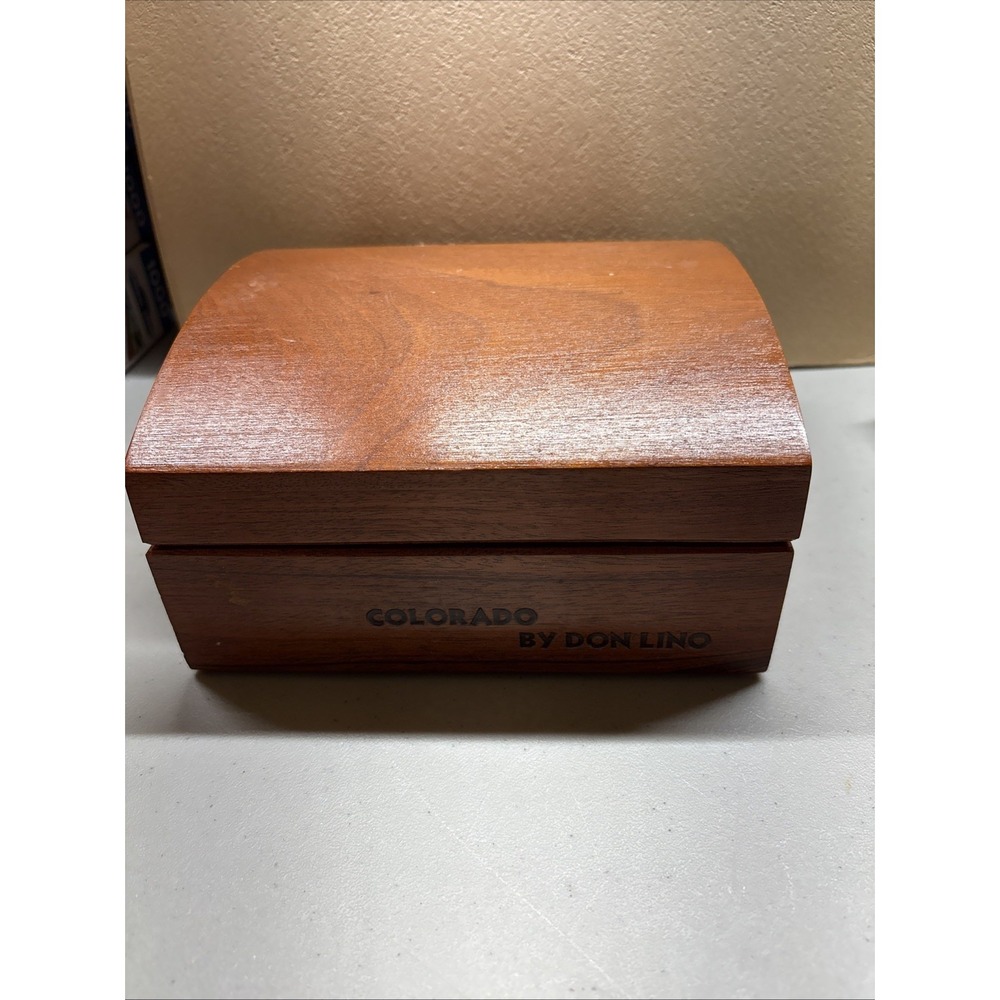 Colorado By Don Lino Lonsdale Wood Cigar Box 7 3/8" X 7 3/4" HTF